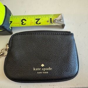 Kate Spade Black Textured Coin Pouch